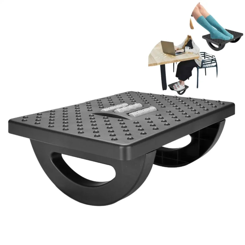 Apoio Ergonômico Para Pés Com Massageador Escritório